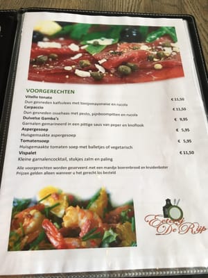 Menu photo 1 Eterij De Rijp Oost-Graftdijk, NH