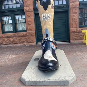 Cheyenne Depot Museum - Boot in front of the museum - Museums Near Me - Cheyenne, Wyoming Cheyenne Depot Museum - Boot in front of the museum - Museums Near Me - Cheyenne, Wyoming