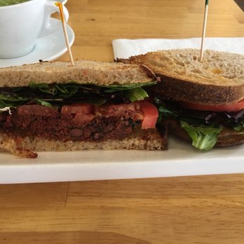 Cure Coffeehouse - Vegan black bean burger - Coffee & Tea Near Me - Norfolk, Virginia Cure Coffeehouse - Vegan black bean burger - Coffee & Tea Near Me - Norfolk, Virginia