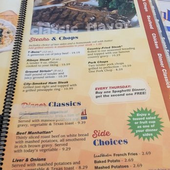 Sunshine Cafe - The carnivore section - American Near Me - Seymour, Indiana