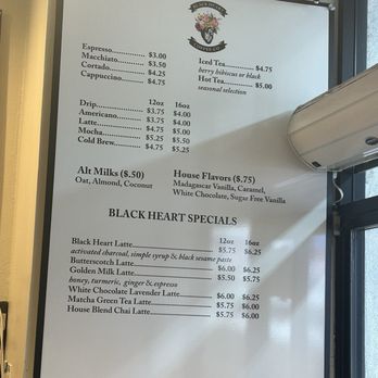 Black Heart Coffee - Menu - Coffee & Tea Near Me - Los Angeles, California Black Heart Coffee - Menu - Coffee & Tea Near Me - Los Angeles, California