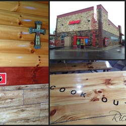 Cook Out - Interesting use of building materials both inside and out.