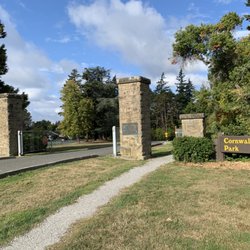 Cornwall Park - Park entrance, morning of Wednesday 20 September 2023.