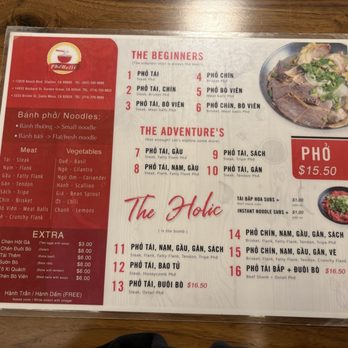 PhoHolic - Menu - Noodles Near Me - Costa Mesa, California PhoHolic - Menu - Noodles Near Me - Costa Mesa, California