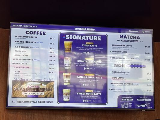 Menu photo 6 Smoking Tiger Coffee Lab Arcadia, CA