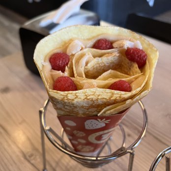 T-Swirl Crepe - Lychee Romantic - filling is good but crepe itself is not good - Desserts Near Me - Las Vegas, Nevada T-Swirl Crepe - Lychee Romantic - filling is good but crepe itself is not good - Desserts Near Me - Las Vegas, Nevada