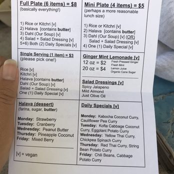 Govinda's Vegetarian Buffet - Daily menu! It changes everyday. - Vegetarian Near Me - Honolulu, Hawaii