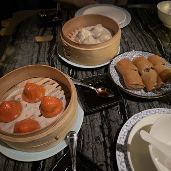 Mott 32 - Xiaolongbao & mushroom spring rolls - Chinese Near Me - Las Vegas, Nevada