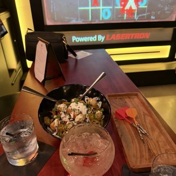 Tee & Timber - Axe it up drink and crazy tots with pork - Mini Golf Near Me - Fremont, California