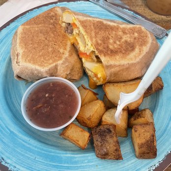 The Sticky Bun - Breakfast burrito with potatoes - Breakfast & Brunch Near Me - Deerfield Beach, Florida The Sticky Bun - Breakfast burrito with potatoes - Breakfast & Brunch Near Me - Deerfield Beach, Florida