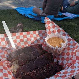 Ribs and potato salad