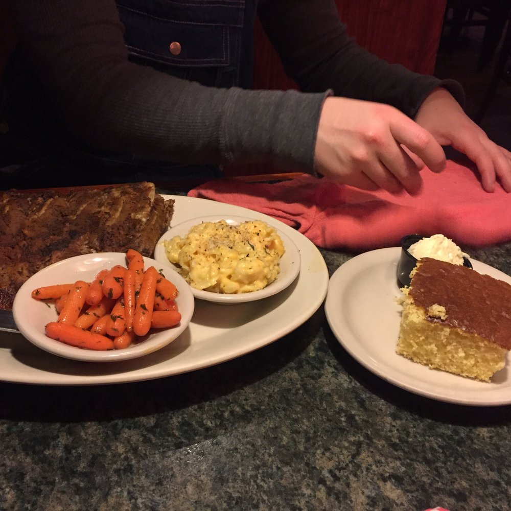 Sparky's Garage - Ribs with side of carrots, Mac n cheese and cornbread. - American Near Me - Dillon, Montana Sparky's Garage - Ribs with side of carrots, Mac n cheese and cornbread. - American Near Me - Dillon, Montana