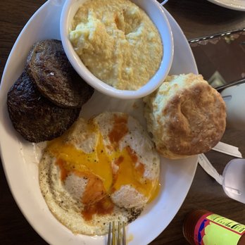 Big Bad Breakfast - Big Bad Breakfast with grits and Patty Sausage with a biscuit (so fluffy) - Breakfast & Brunch Near Me - Oxford, Mississippi Big Bad Breakfast - Big Bad Breakfast with grits and Patty Sausage with a biscuit (so fluffy) - Breakfast & Brunch Near Me - Oxford, Mississippi