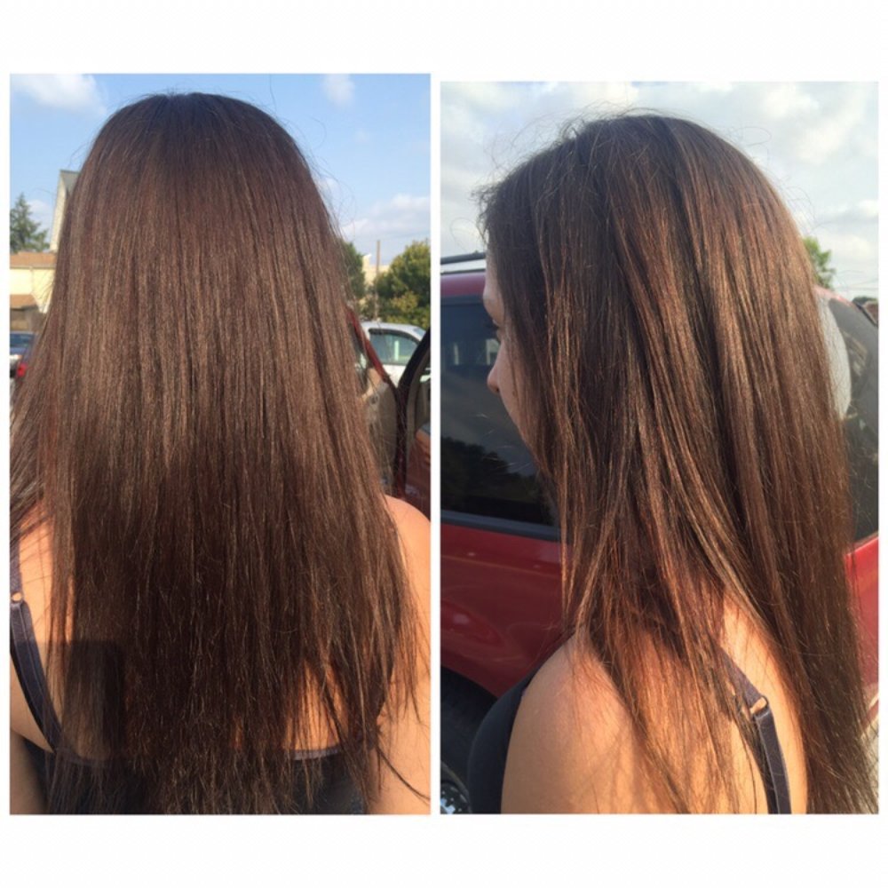 Cut, color, and deep conditioning treatment. Couldn't be happier!