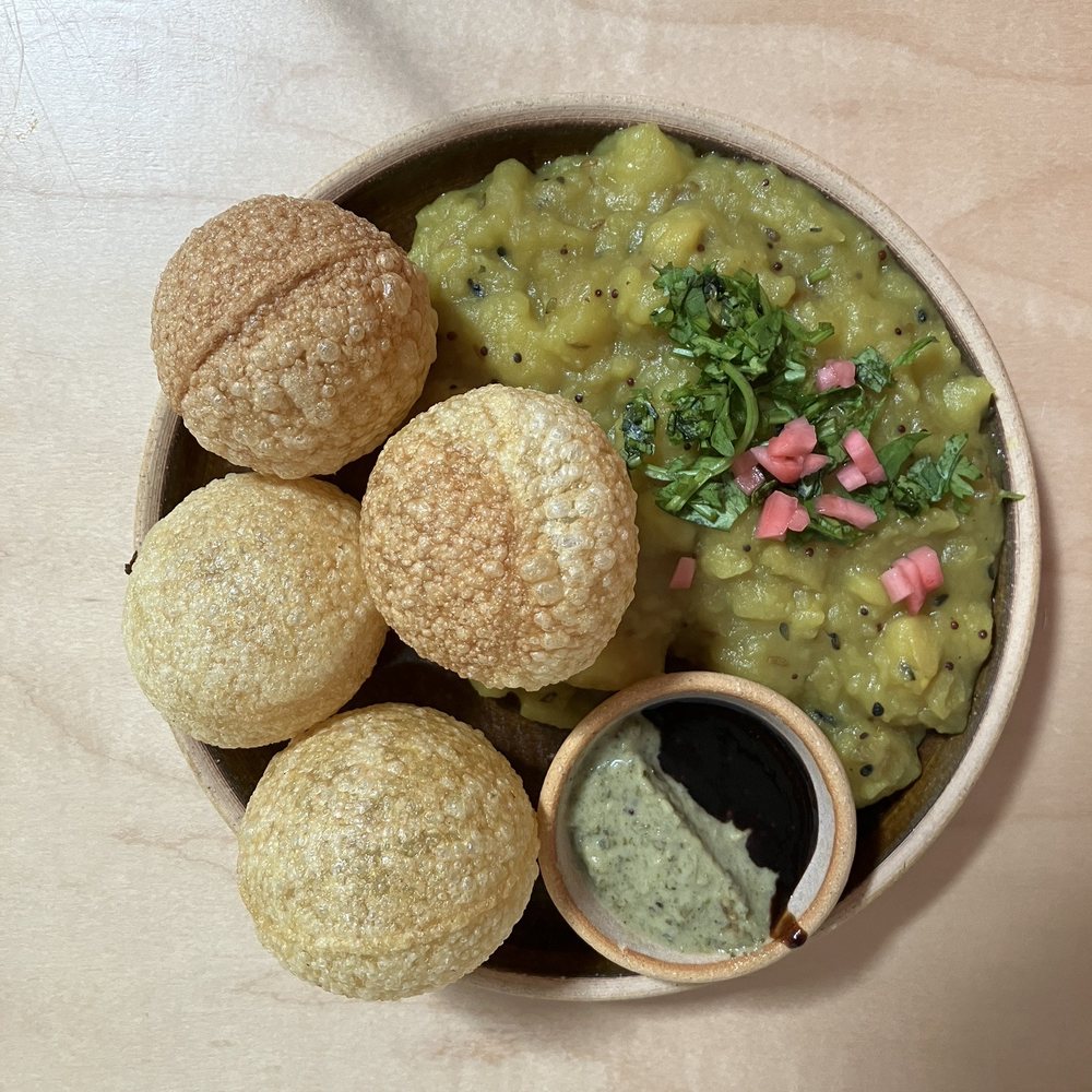 MAZU - Potato curry poori. - Taiwanese Near Me - Yellow Springs, Ohio MAZU - Potato curry poori. - Taiwanese Near Me - Yellow Springs, Ohio