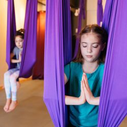 Common Ground Yoga - Kids Aerial Yoga programs run throughout the year. We also can host private birthdays and Girl Scout troops!