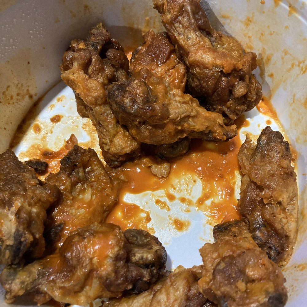 a bowl of buffalo wings a bowl of buffalo wings