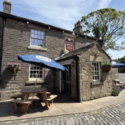 Old Hall Inn - Out front, entrance and seating