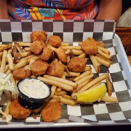 Fried scallops