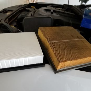 Take 5 Oil Change - The old vs new air filter. - Oil Change Stations Near Me - Plano, Texas Take 5 Oil Change - The old vs new air filter. - Oil Change Stations Near Me - Plano, Texas