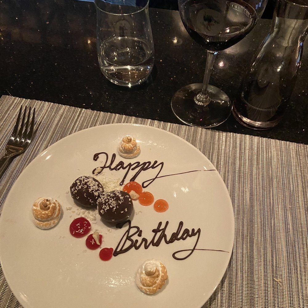 So awesome and nice touch 18! Complimentary Happy Birthday dessert So awesome and nice touch 18! Complimentary Happy Birthday dessert