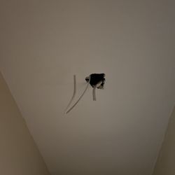 Pmi Nwi - hole in hallway ceiling with wires