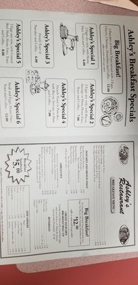 Menu photo 2 Ashley's Restaurant Hartford, CT Menu photo 2 Ashley's Restaurant Hartford, CT