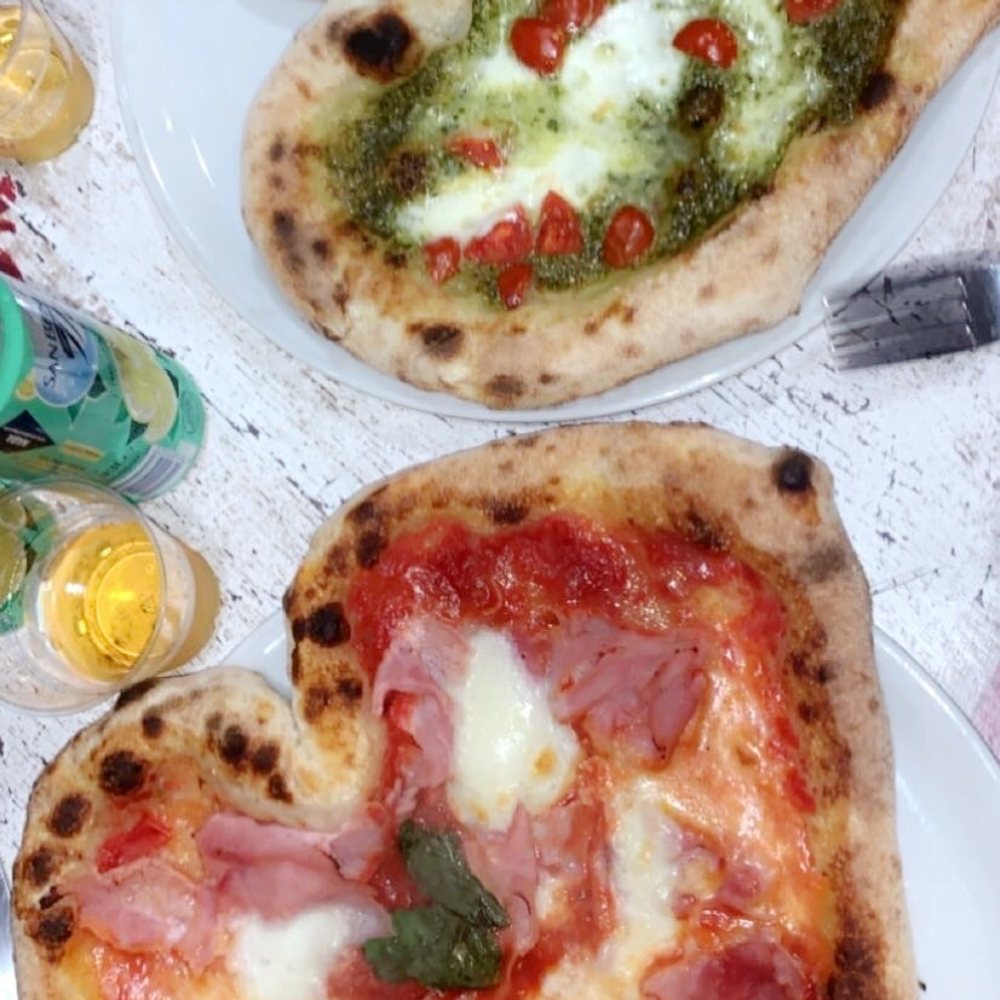 Pizza Napoli 1955 - Pesto and margarita pizza with ham! - Pizza Near Me - Florence, FI