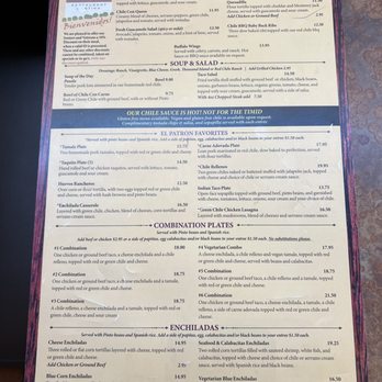 El Patron ABQ - Menu - New Mexican Cuisine Near Me - Albuquerque, New Mexico
