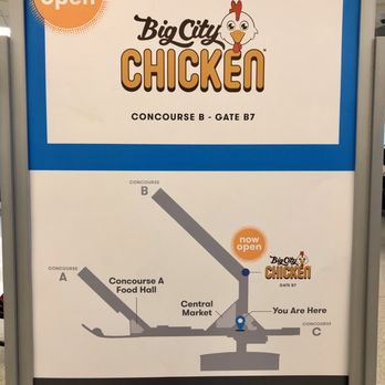 Big City Chicken - Located at concourse B near gate B7 within Midway Airport - Chicken Shop Near Me - Chicago, Illinois