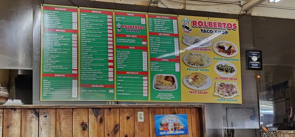 Menu photo 2 Rolberto's Taco Shop San Diego, CA Menu photo 2 Rolberto's Taco Shop San Diego, CA