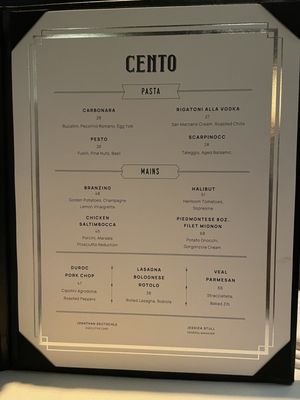 Menu photo 4 Cento Columbus, OH