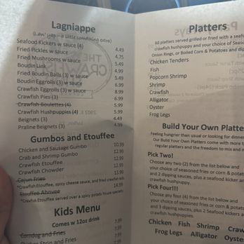 The Crawfish Shop - Menu - Cajun/Creole Near Me - Lufkin, Texas The Crawfish Shop - Menu - Cajun/Creole Near Me - Lufkin, Texas