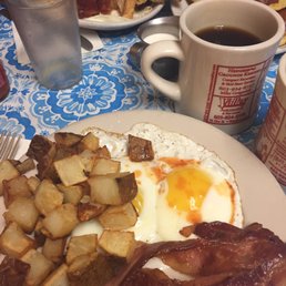 2 eggs, bacon and home fries 2 eggs, bacon and home fries