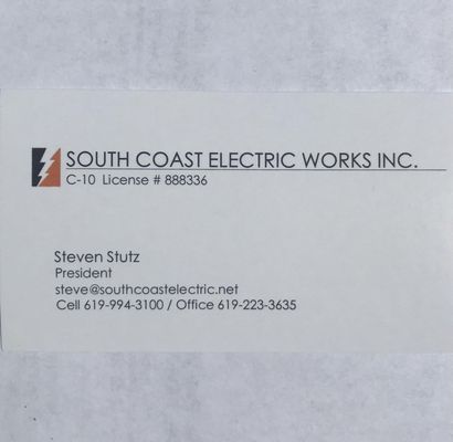 South Coast Electric Logo