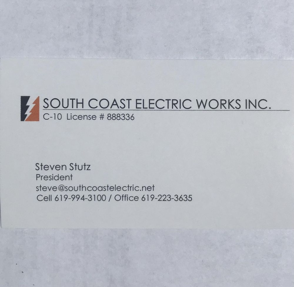 Slide of South Coast Electric