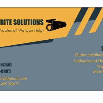 Drain Rite Solutions - Same Company, different Business Cards....Our New Business Cards - Gutter Services Near Me