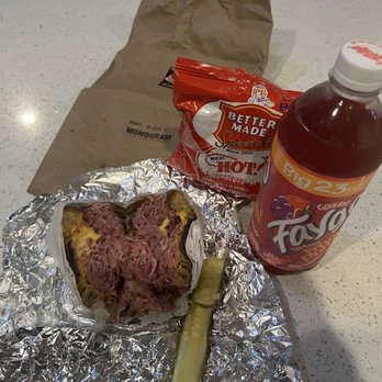 Detroit Corned Beef - Corned beef sandwich with soda and chips - Food Trucks Near Me - Las Vegas, Nevada