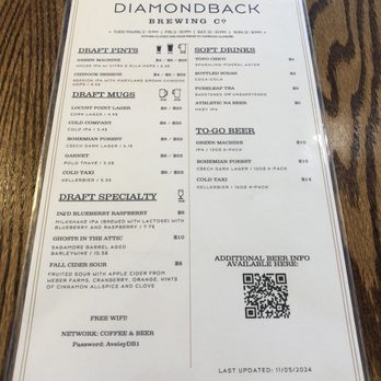 Diamondback Brewing Company - Diamondback - Beer Bar Near Me - Timonium, Maryland