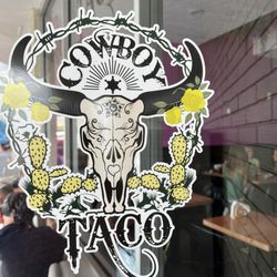 Cowboy Taco - Door logo