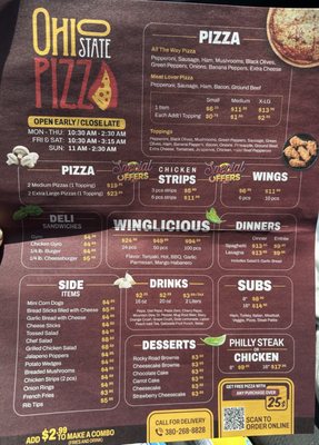 Menu photo 1 Ohio State Pizza Columbus, OH