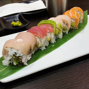 Yoshi Sushi - Rainbow roll - Japanese Near Me - Milpitas, California Yoshi Sushi - Rainbow roll - Japanese Near Me - Milpitas, California