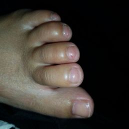 She didnt even remove all my old nail polish... She didnt even remove all my old nail polish...