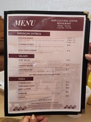 Menu photo 2 Hopi Cultural Center Restaurant Second Mesa, AZ Menu photo 2 Hopi Cultural Center Restaurant Second Mesa, AZ