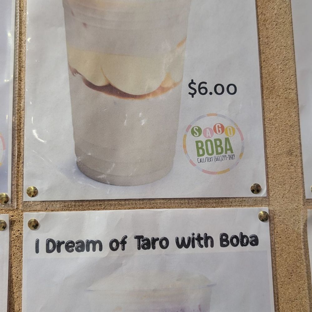Sago Boba - iced horchata Flan pudding - Bubble Tea Near Me - Valencia, California