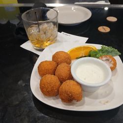 The Palm Room Bar & Grill - Mini cordon bleu app was filling and delicious!