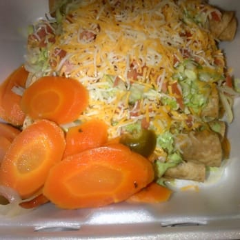 El Cotixan Mexican - 10 rolled tacos and carrots from the salsa bar - Mexican Near Me - El Cajon, California El Cotixan Mexican - 10 rolled tacos and carrots from the salsa bar - Mexican Near Me - El Cajon, California