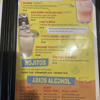 Chuy's - Menu - Mexican Near Me - Nashville, Tennessee Chuy's - Menu - Mexican Near Me - Nashville, Tennessee