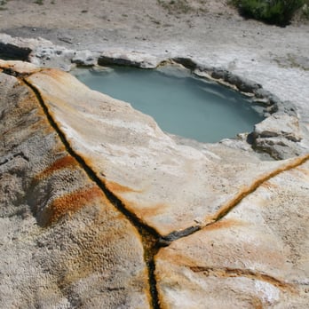 Travertine Hot Spring - Looking down from the top. - Hot Springs Near Me Travertine Hot Spring - Looking down from the top. - Hot Springs Near Me