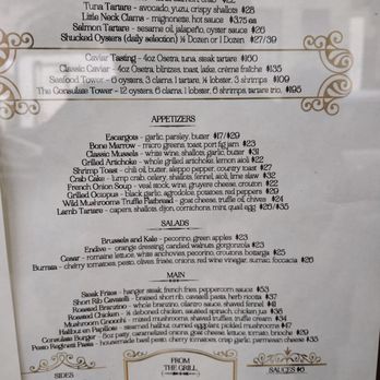 The Consulate - Midtown - lunch menu - French Near Me - New York, New York